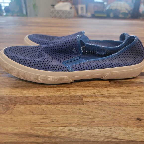 Michael Kors Women's Brett Slip-On Sneakers Suede Electrc Blue - Picture 4 of 15